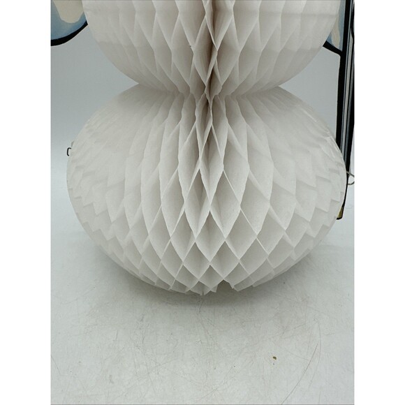 Beistle Snowman Honeycomb Die Cut Double Sided Christmas Frosty 1979 Vintage - Picture 9 of 16